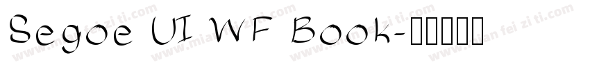 Segoe UI WF Book字体转换